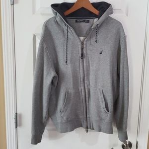 Hoodie Nautica gray full zip Large